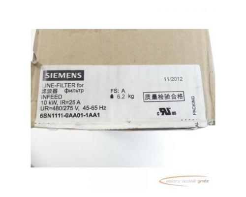 Siemens 6SN1111-0AA01-1AA1 Netzfilter Version: A SN:12465 - ungebraucht! - - Bild 5