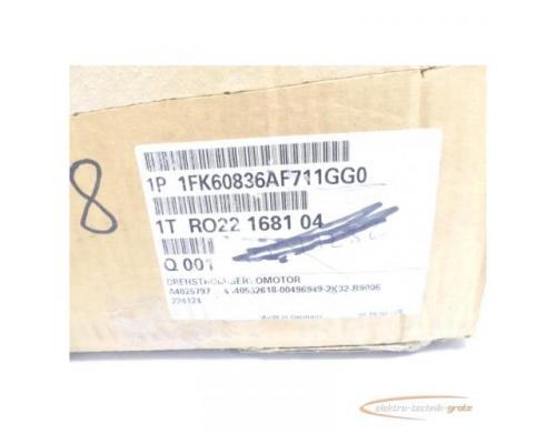 Siemens 1FK6083-6AF71-1GG0 Servomotor SN YF RO022 1681 04 001 - ungebraucht! - - Bild 2