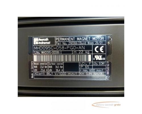 Rexroth Indramat MHD095C-058-PG0-AN Per. Magnet Motor SN: MHD095-00086 ungebr. - Bild 7