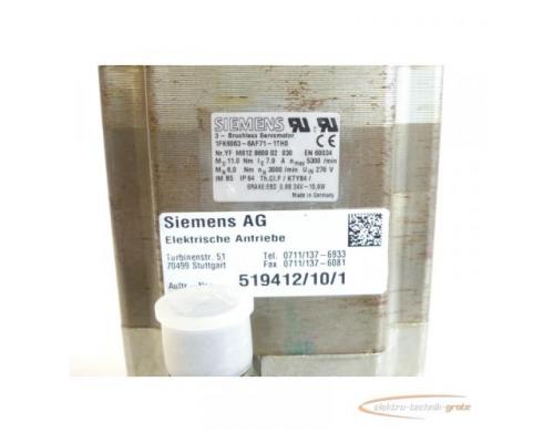 Siemens 1FK6063-6AF71-1TH0 Synchronservomotor SN:M812860902030 - Bild 4