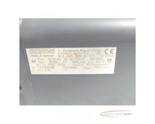 Siemens 1FT5072-0AF71-1 - Z SN:EJ493386803011 mit Binder 77 60013A00 Bremse - Bild 6