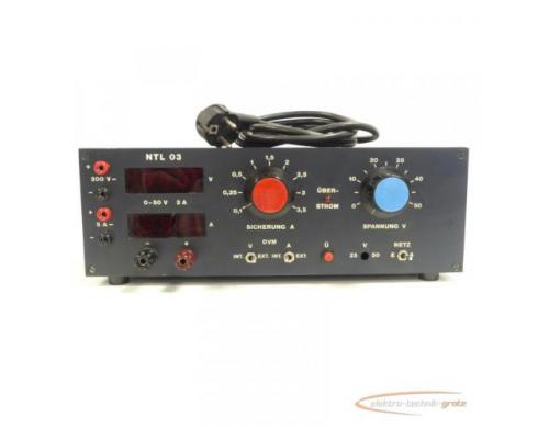 NTL 03 Prüfgerät / regelbares Labornetzteil 0 - 50 V / 0,1 - 3,5 A - Bild 4