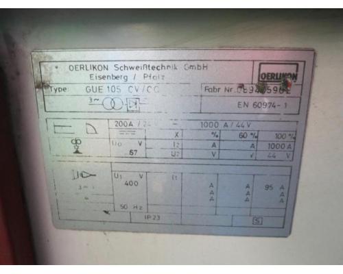 OERLIKON GUE 105 Schweissanlage - Bild 3