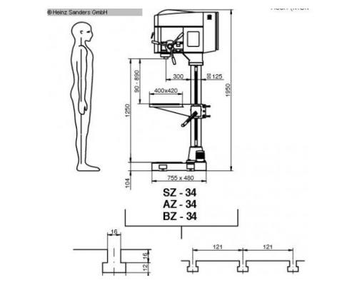 IBERDRILL AZ 34 Säulenbohrmaschine - Bild 1