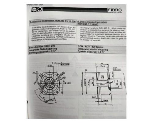 FIBRO - Rundtisch NC 1.07.1250.4.1.11.11 Messplatte - Bild 1