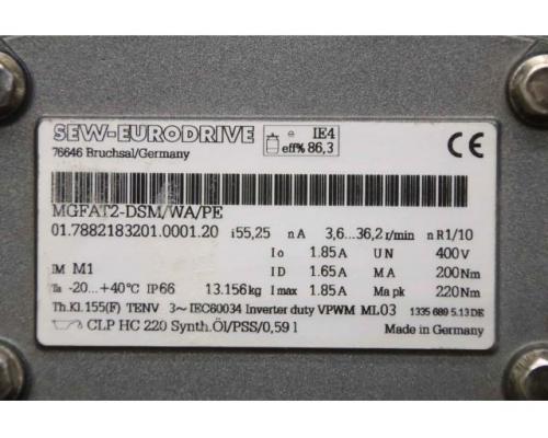 Getriebemotor 200 Nm 3,6-36,2 U/min von SEW-Eurodrive – MGFAT2-DSM/WA/PE - Bild 6