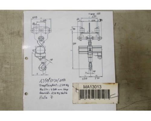 Kettenzug mit Fahrwerk 1500 kg von Stahl – ST 2008-16/4 2/1 SU-A 1442 110 - Bild 14