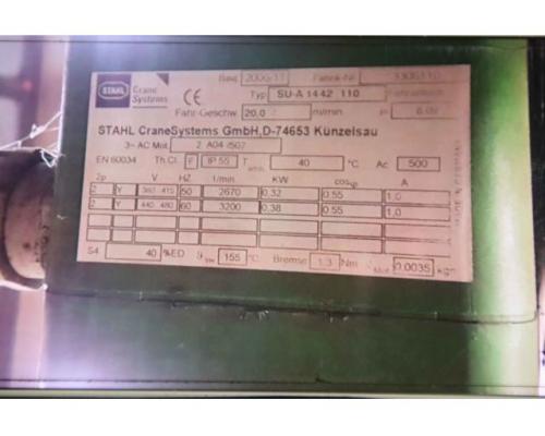 Kettenzug mit Fahrwerk 1500 kg von Stahl – ST 2008-16/4 2/1 SU-A 1442 110 - Bild 9