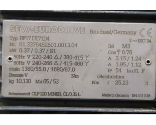 Getriebemotor 0,37 kW 55 U/min von SEW-Eurodrive – RF17 DT71D4 - Bild 5