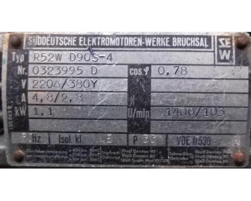 Getriebemotor 1,1 kW 103 U/min von SEW Eurodrive – R52W D90S-4 - Bild 4