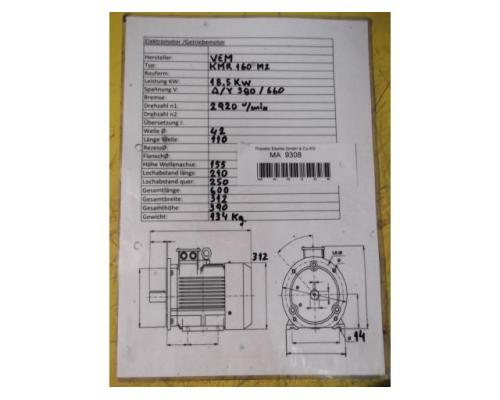 Elektromotor 18,5 kW 2920 U/min von VEM – KMR 160 M2 - Bild 10