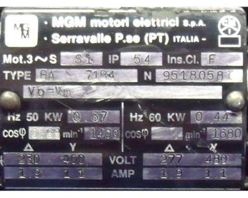 Elektromotor 0,37 kW 1400 U/min von MGM – BA71B4 - Bild 4