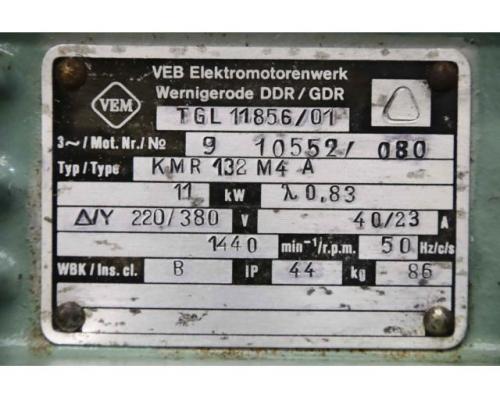 Elektromotor 11 kW 1440 U/min von VEM – KMR 132. M4 A - Bild 5