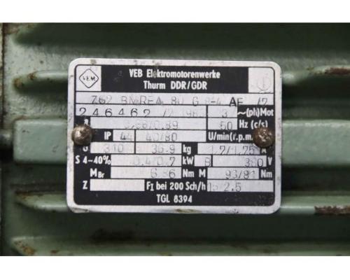 Getriebemotor 0,4/0,7 kW 40/80 U/min von VEM – ZG2 BMREA 80 G 8-4 AF - Bild 5