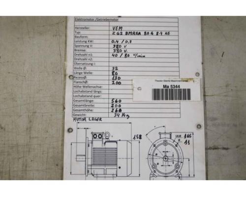 Getriebemotor 0,4/0,7 kW 40/80 U/min von VEM – ZG2 BMREA 80 G 8-4 AF - Bild 7