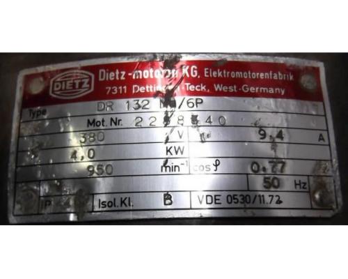 Elektromotor 4 kW 950 U/min von Dietz – DR132Mo/6P - Bild 5