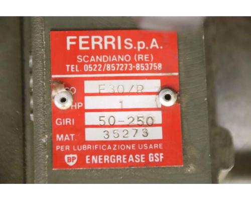 regelbarer Getriebemotor 0,73 kW 50-250 U/min von Ferri – F30/R C 71D4 - Bild 5