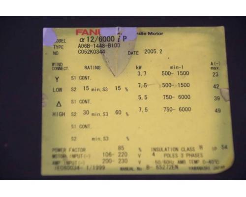 Spindelmotor von Fanuc Santenberg – A06B-1448-B100 GTC S 2 - Bild 5