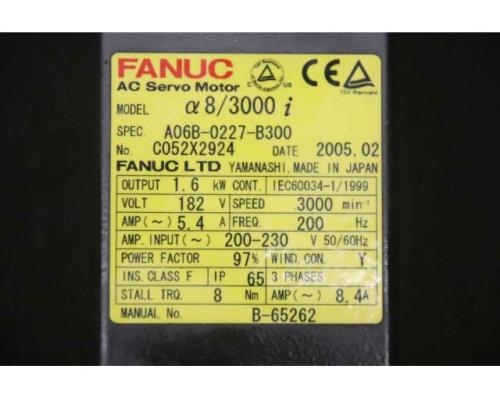 Servomotor 1,6 kW 3000 U/min von Fanuc Santenberg – A06B-0227-B300 GTC S 2 - Bild 4