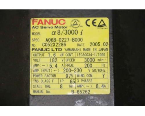 Servomotor 1,6 kW 3000 U/min von Fanuc Santenberg – A06B-0227-B000 GTC S 2 - Bild 13