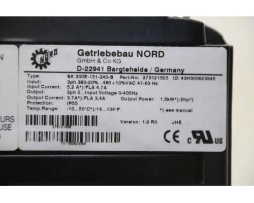 Getriebemotor 0,75 kW 40 U/min von Nord – SK80L/4 TFBRE10TIO/2-D - Bild 6