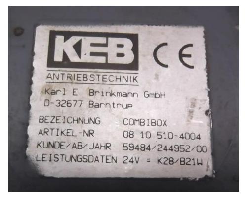 Getriebemotor 1,0/1,5 kW 21/43 U/min von KEB – ZG3/08.10/DK100LX8/4 - Bild 5