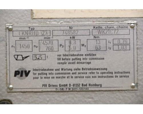 regelbarer Getriebemotor 7,5 kW 760-4500 U/min von PIV – FKNRHB 23 - Bild 5