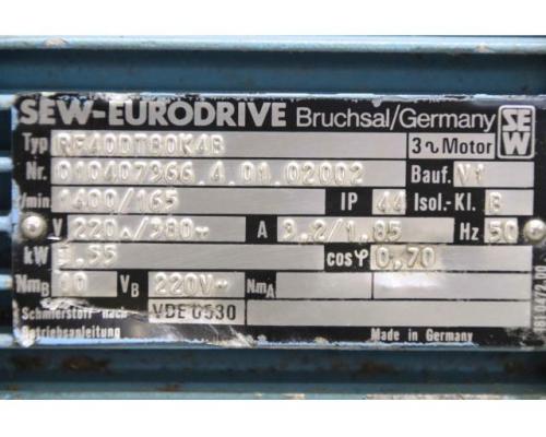 Elektromotor 0,55 kW 1400 U/min von SEW Eurodrive – RF40DT80K4B - Bild 4