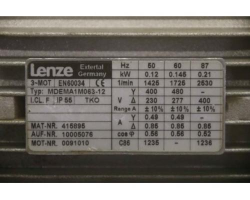 Getriebemotor 0,12 kW 8 U/min von Lenze – GST05-3E VBR 063C12 - Bild 4