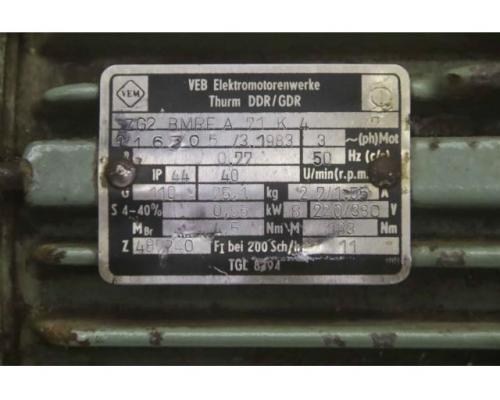 Getriebemotor 0,55 kW 40 U/min von VEM – ZG2 BMRE 71 K 4 - Bild 4