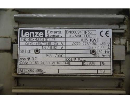 Getriebemotor 0,25 kW 44 U/min von Lenze – GSS04-2M SAR 07- -B - Bild 4