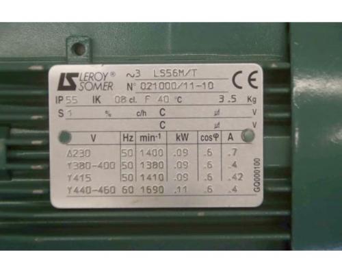 Getriebemotor: 0,09 kW 138 U/min von Varvel – SRS02810G314 - Bild 4