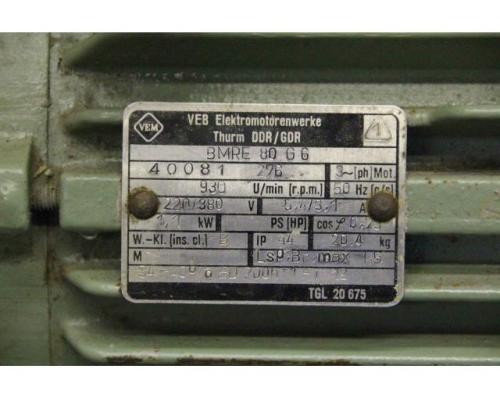 Elektromotor 1,1 kW 930 U/min von VEM – BMRE 80 G 6 - Bild 4