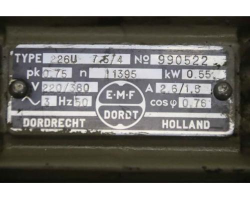 Elektromotor 0,55 kW 1395 U/min von EMF DORDT – 226U 7,5/4 - Bild 4