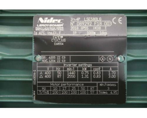 Getriebemotor 0,75 kW 100 U/min von Nidec Leroy-Somer – 032 LS1-CB 3032 S - Bild 5