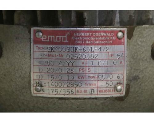 Getriebemotor 0,15/0,19 kW 175/356 U/min von Emod – SK400SUF-63L-4/2 - Bild 4