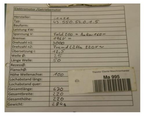 Gleichstrom Getriebemotor von LENZE – 43.550.54.0.1.5 - Bild 8