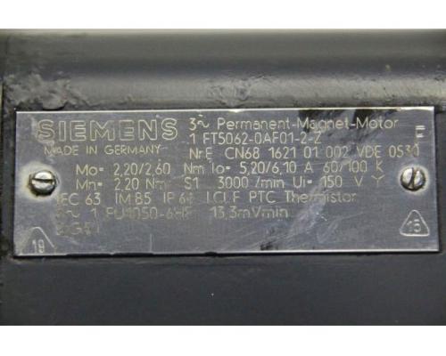 Servomotor von Siemens – 1 FT5062-OAF01-2-Z - Bild 4