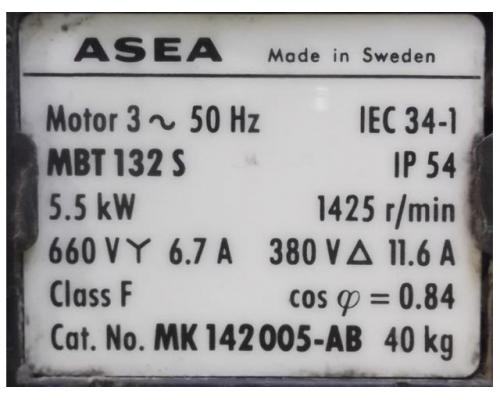 Elektromotor 5,5 kW 1425 U/min von ASEA – MBT132S - Bild 4