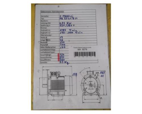 regelbarer Getriebemotor 0,75 kW 190-1000 U/min von MOTOVARIO – TKFL/10 - Bild 12