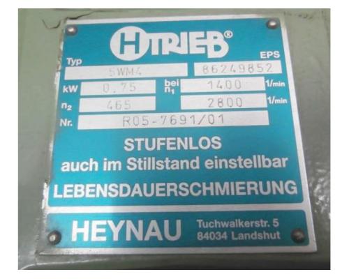 regelbarer Getriebemotor 0,75 kW 465-2800 U/min von HTRIEB – 5WM4 - Bild 6