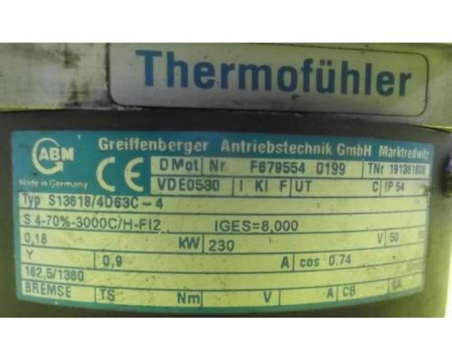 Getriebemotor 0,18 kW 162,5 U/min von Greiffenberger – S13618/4D63C-4 - Bild 4