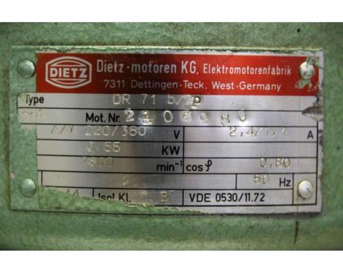 Elektromotor 0,55 kW 2800 U/min von Dietz – DR 71 b/2p - Bild 4