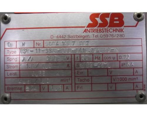 Getriebemotor 0,55 kW 1,0/4,3 U/min von SSB – DS6-11-SS6-080-0410.204.40-N - Bild 4