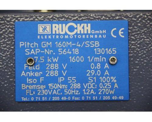 Servomotor 7,5 kW 1600 U/min von Ruckh – Pitch GM 160M-4/SSB - Bild 7