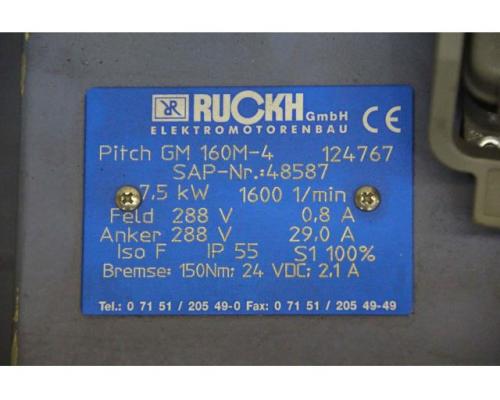 Servomotor 7,5 kW 1600 U/min von Ruckh – Pitch GM 160M-4 - Bild 10