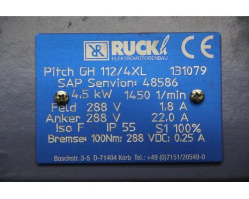 Servomotor 4,5 kW 1450 U/min von Ruckh – Pitch GH 112/4XL - Bild 5