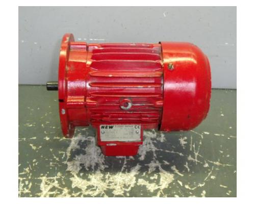 Elektromotor 0,37 kW 1380 U/min von HEW – RF71L/4T - Bild 1