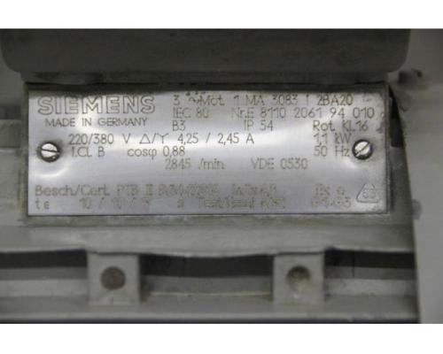 Elektromotor 1,1 kW 2845 U/min von Siemens – 1 MA 3083 / 2BA20 - Bild 4