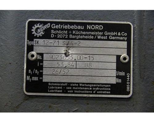 Getriebemotor 0,21/0,28 kW 26/52 U/min von Nord – SK12-71 S/4-2 - Bild 5